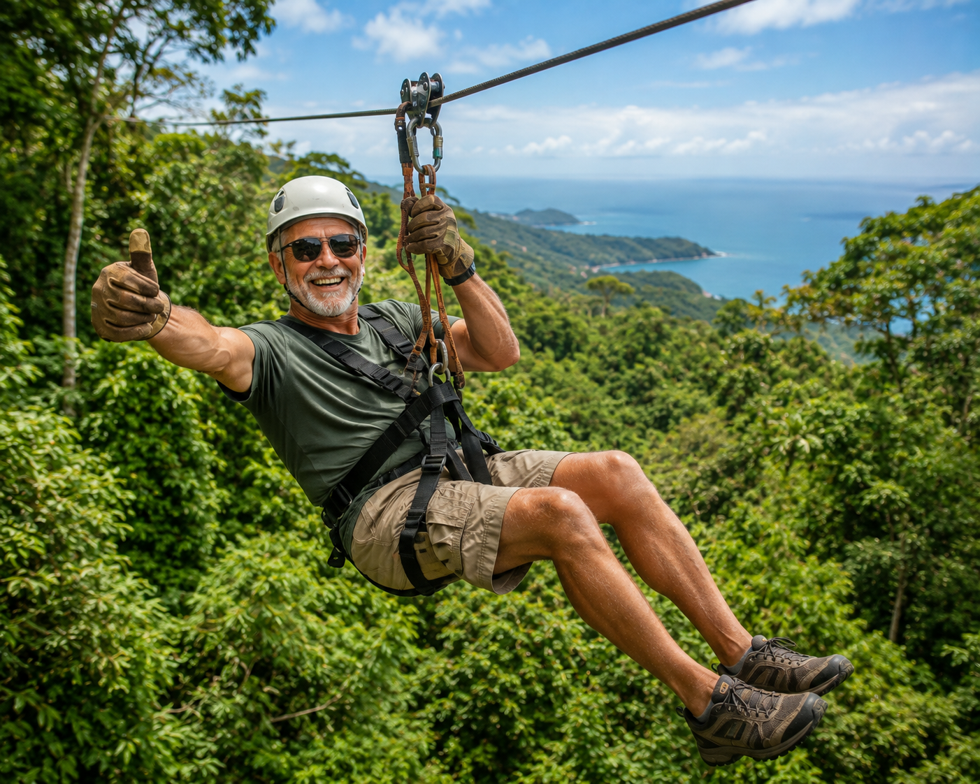 Jungle ATV & Canopy Zipline Combo